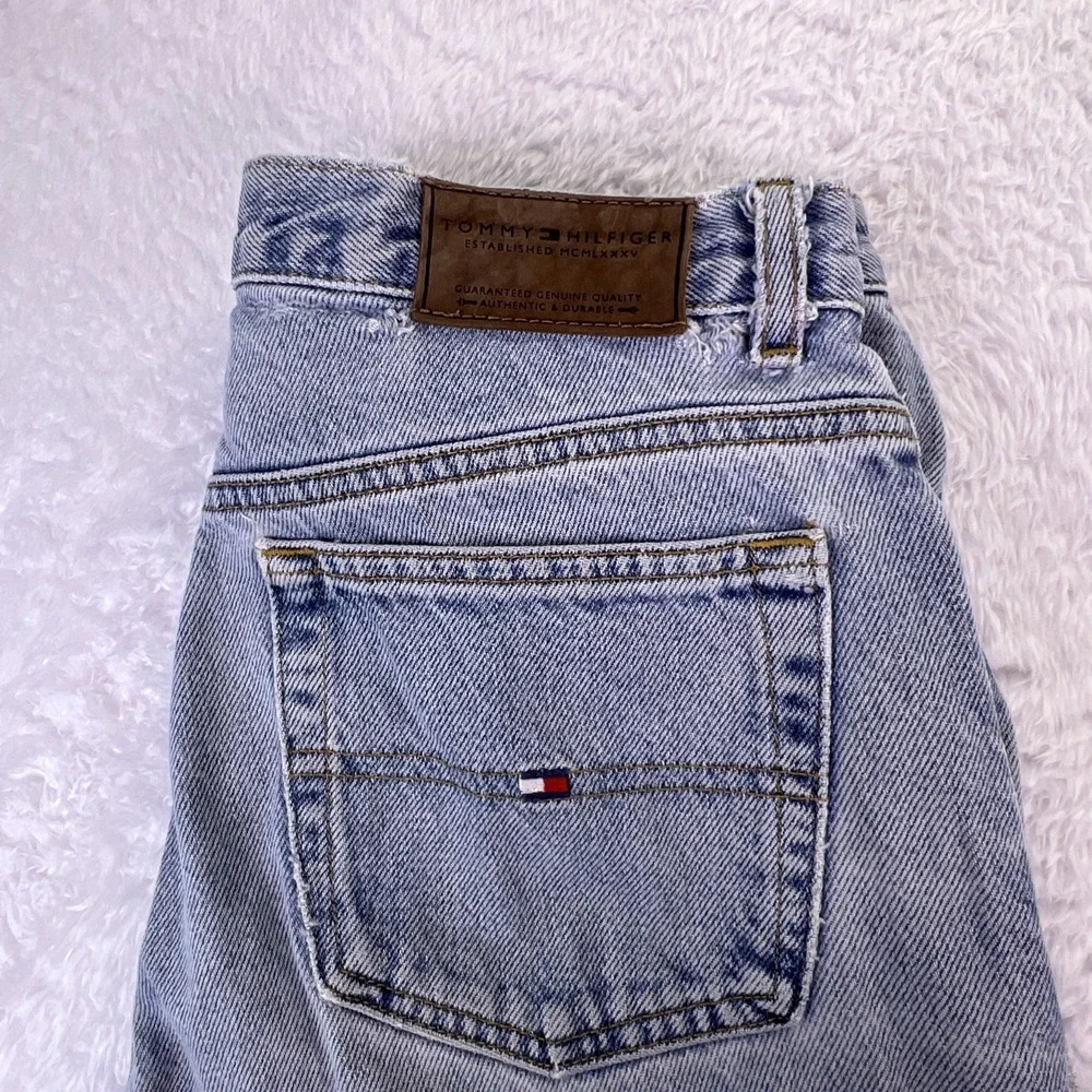 Y2K Tommy Hilfiger Jeans High Waist Mom Jeans Straight Light‎ Wash Women's 6 VTG